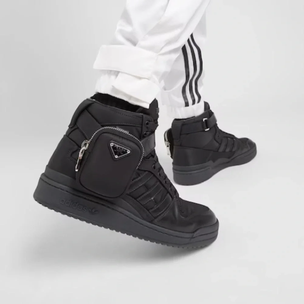 Prada x Adidas Re-Nylon Forum High-Top Sneakers - Picture 2 of 11